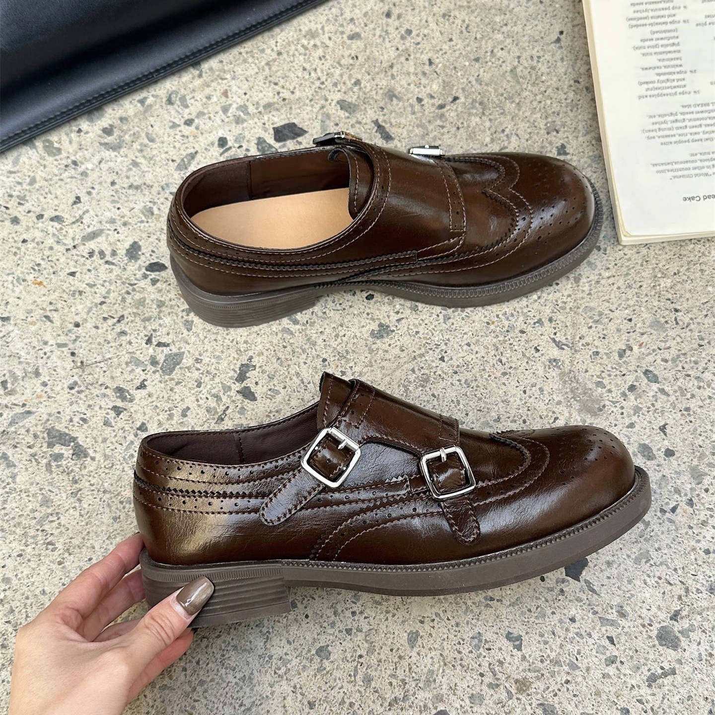 Damen stilvolle Slipper mit modischer Schnallenverzierung Heidi Mode - Image 3