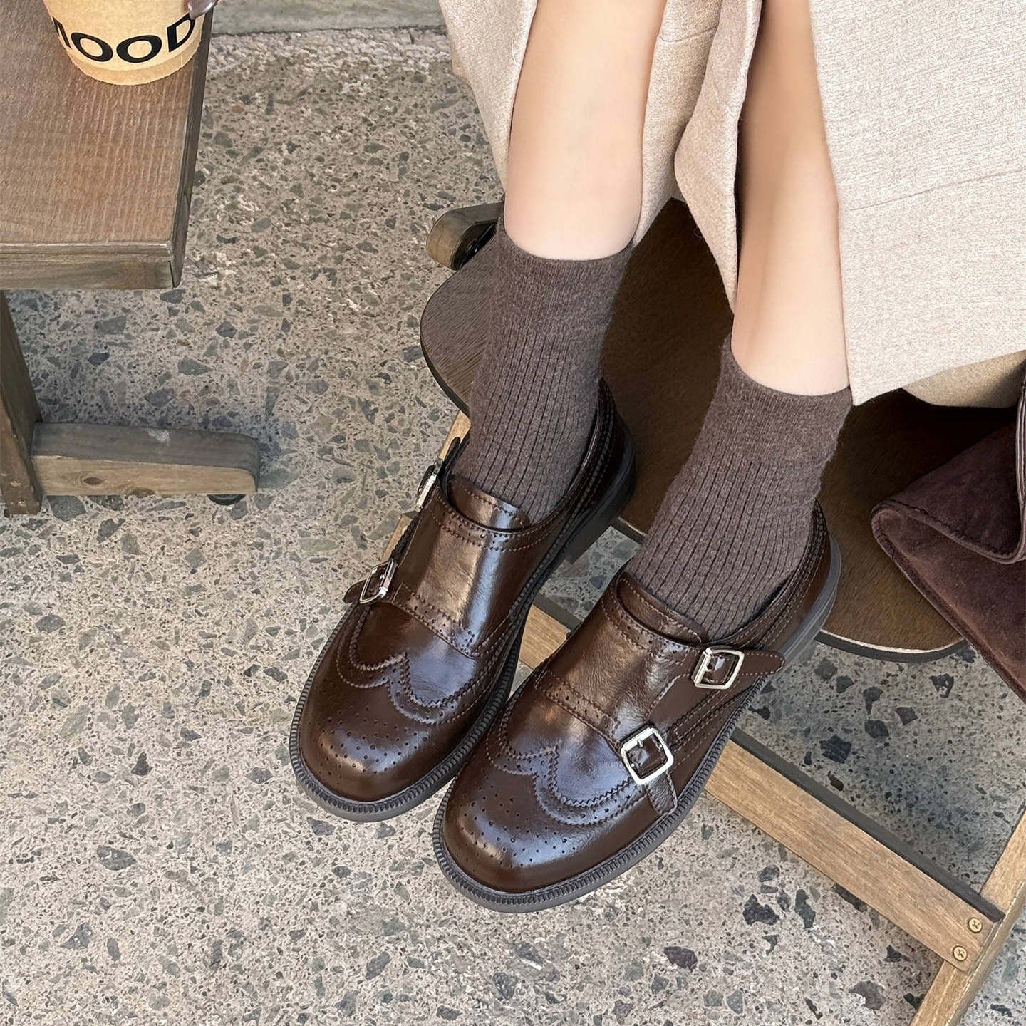 Damen stilvolle Slipper mit modischer Schnallenverzierung Heidi Mode - Image 6