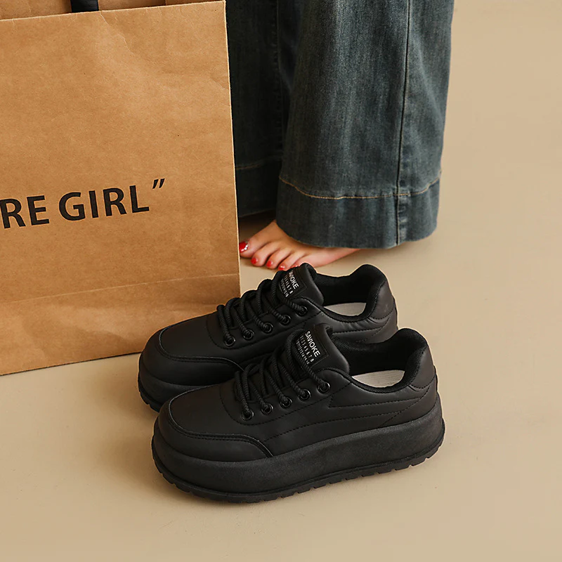 Damen Stilvolle und komfortable Sneakers mit dicker Laufsohle Heidi Mode - Image 6