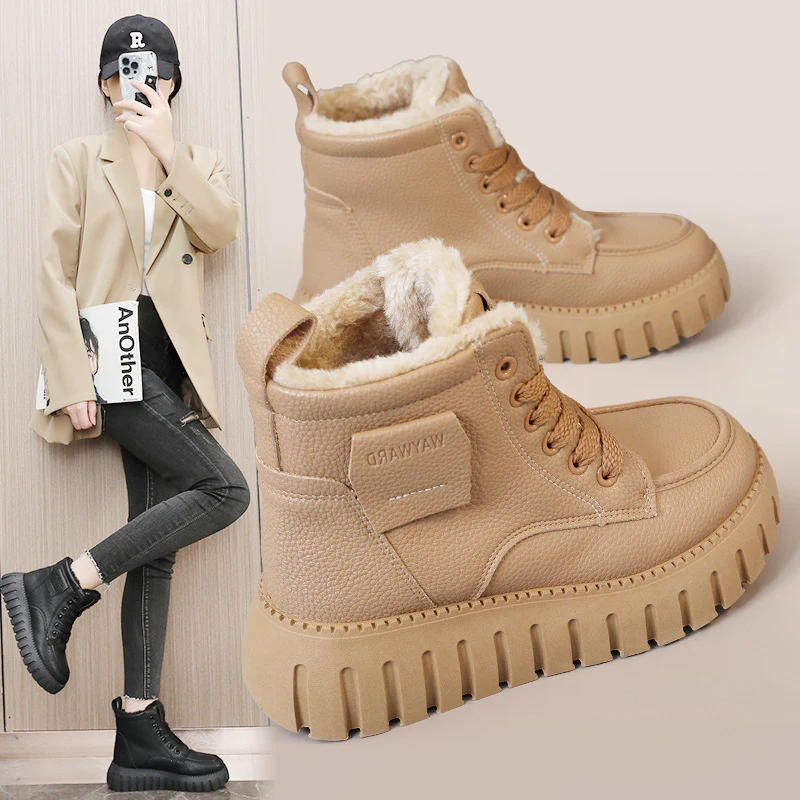 Damen stilvolle Winterstiefel mit elegantem Kunstfell und rutschfester Sohle Heidi Mode - Image 2