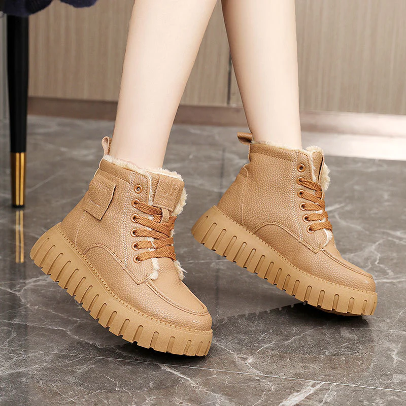 Damen stilvolle Winterstiefel mit elegantem Kunstfell und rutschfester Sohle Heidi Mode - Image 3