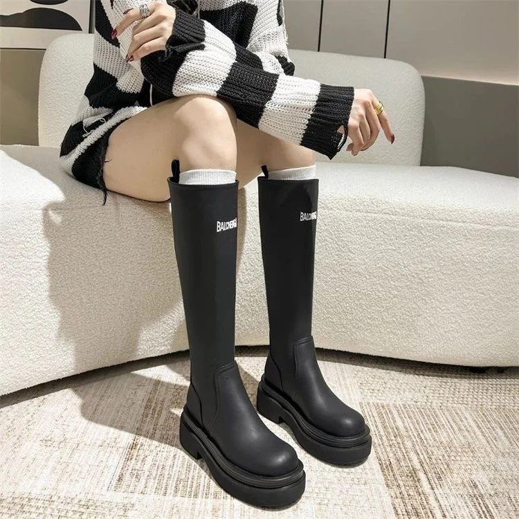 Damen Strapazierfähige und modische Stiefel mit hohem Schaft Heidi Mode - Image 2