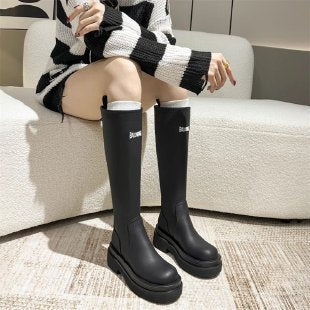 Damen Strapazierfähige und modische Stiefel mit hohem Schaft Heidi Mode - Image 6