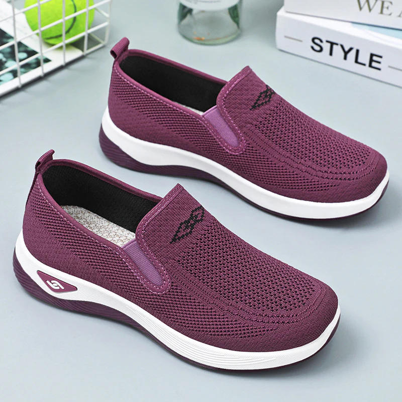 Damen Stretchige Slip-On Sportschuhe mit atmungsaktivem Obermaterial Heidi Mode - Image 2