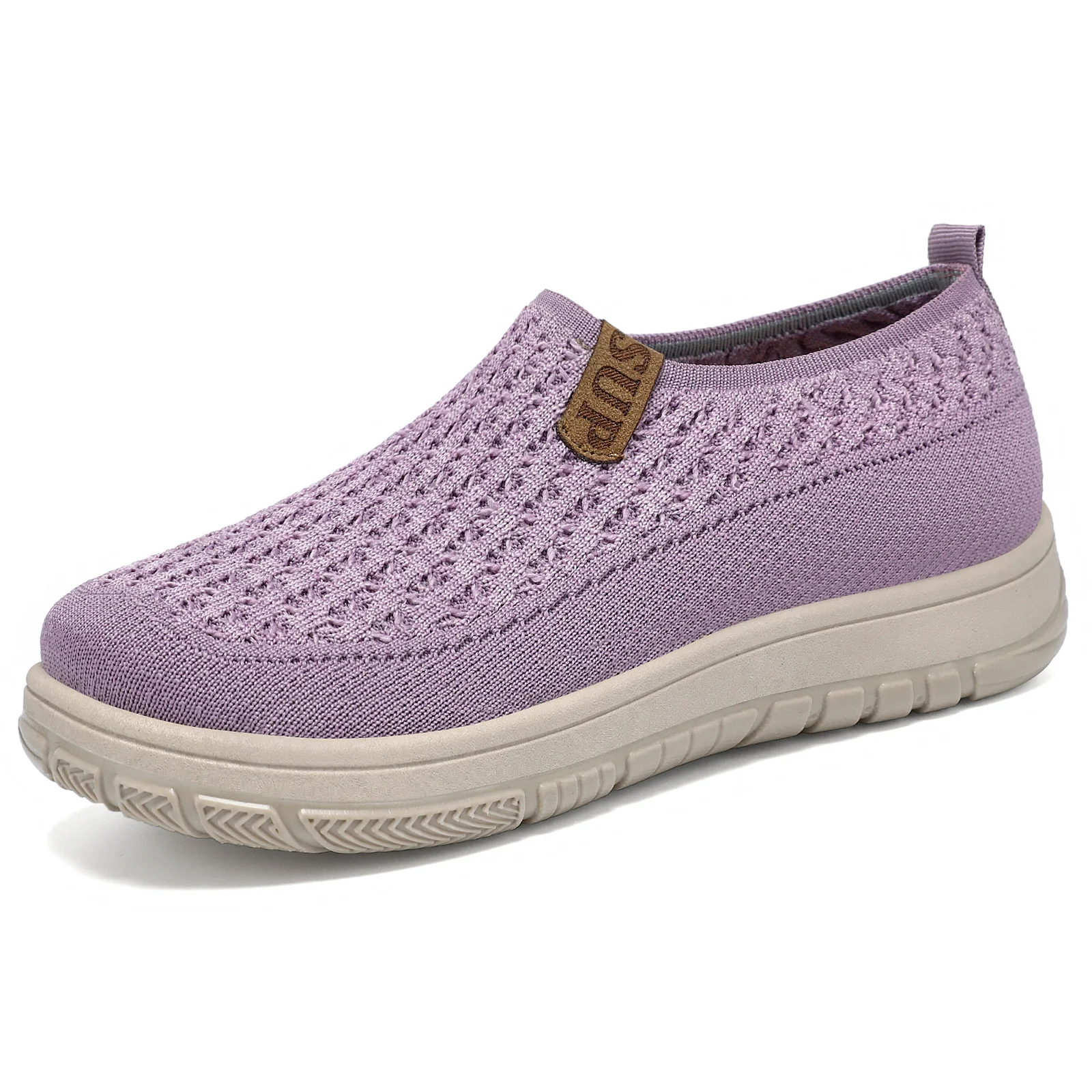 Damen Strick Slip-On Schuhe mit elastischem Obermaterial Heidi Mode - Image 5