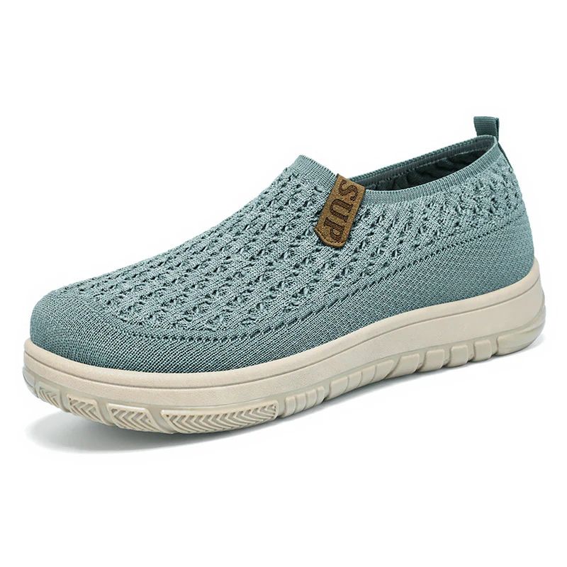 Damen Strick Slip-On Schuhe mit elastischem Obermaterial Heidi Mode - Image 7