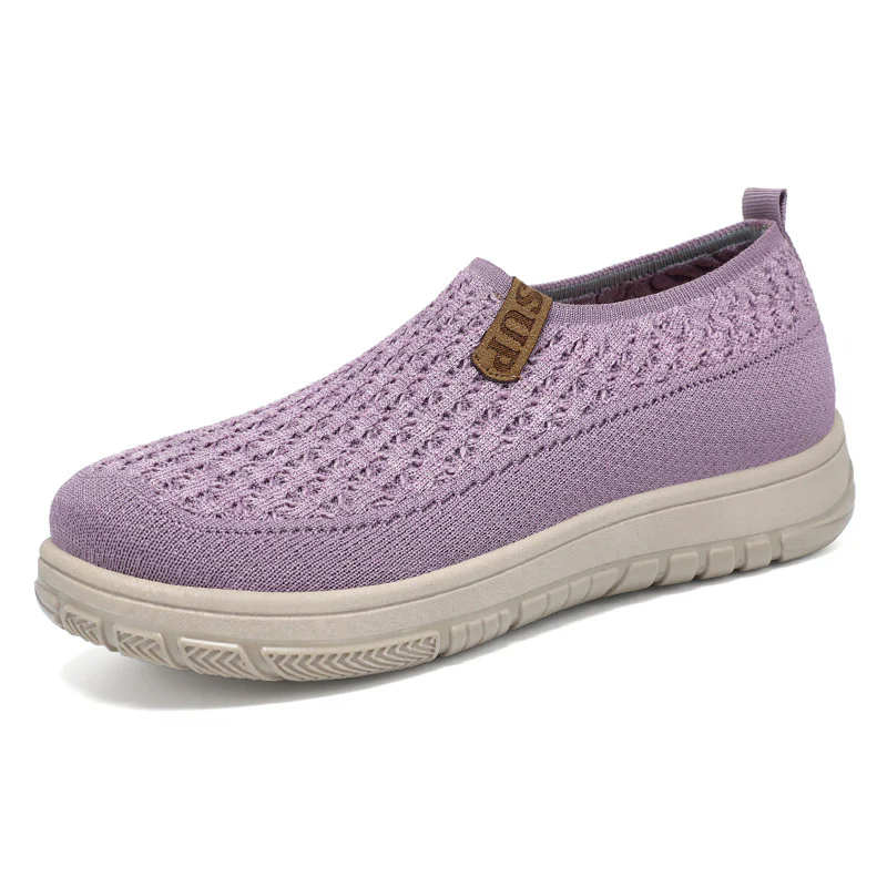Damen Strick Slip-On Schuhe mit elastischem Obermaterial Heidi Mode - Image 9