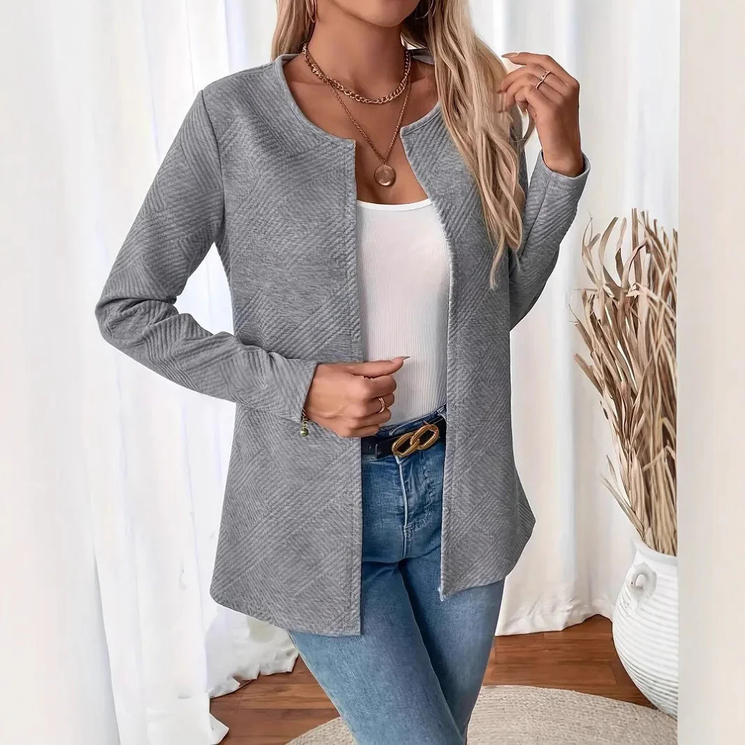 Damen Strickjacke mit Schlanker Passform – Minimalistischer & Eleganter Pendlerstil Heidi-Mode - Image 7