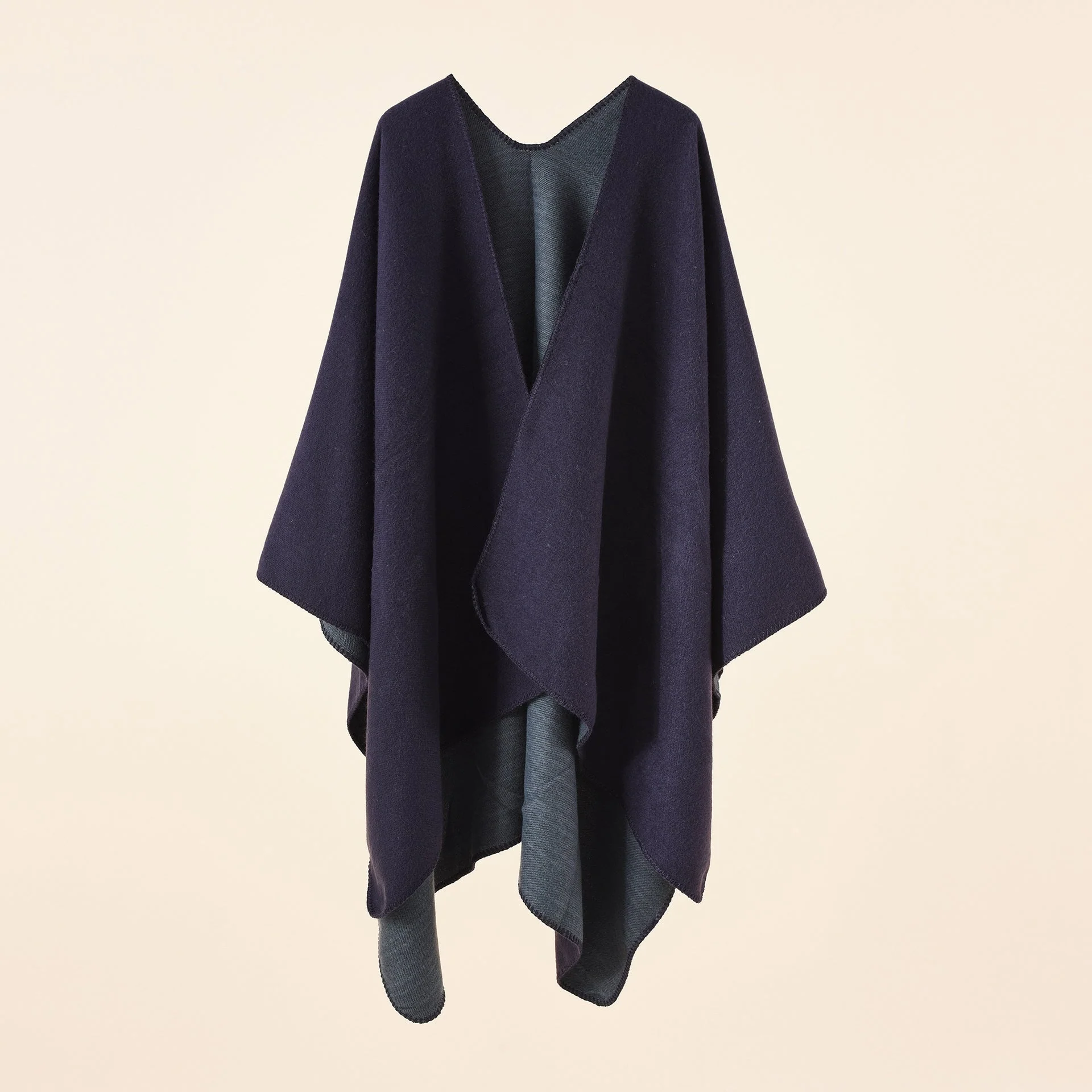 Damen Strickponcho mit Asymmetrischem Schnitt und Hoher Warmhaltefunktion Heidi-Mode - Image 9
