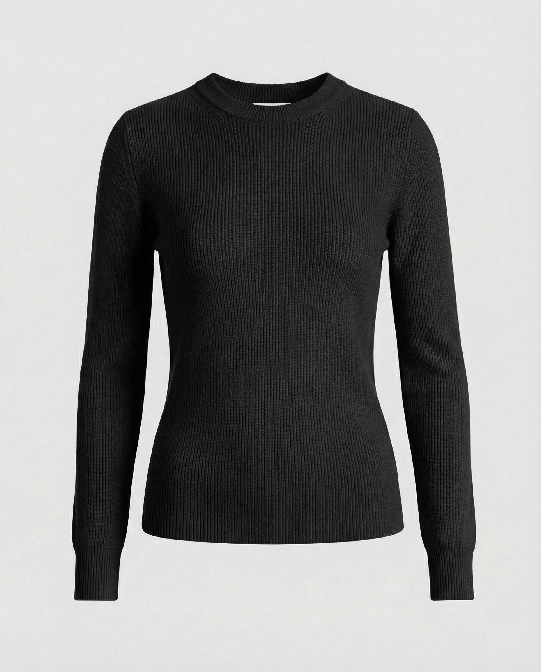 Damen Strickpullover Langarm Rundhals Casual Herbst Oberteil Einfarbig - Image 5