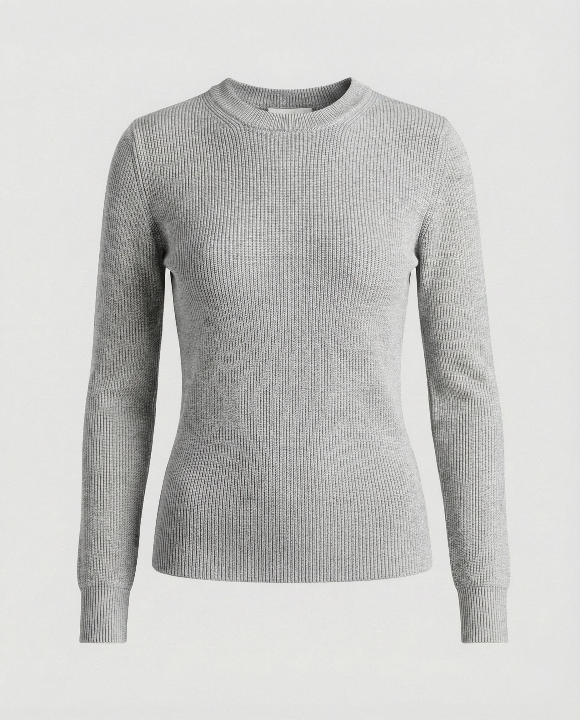 Damen Strickpullover Langarm Rundhals Casual Herbst Oberteil Einfarbig - Image 6