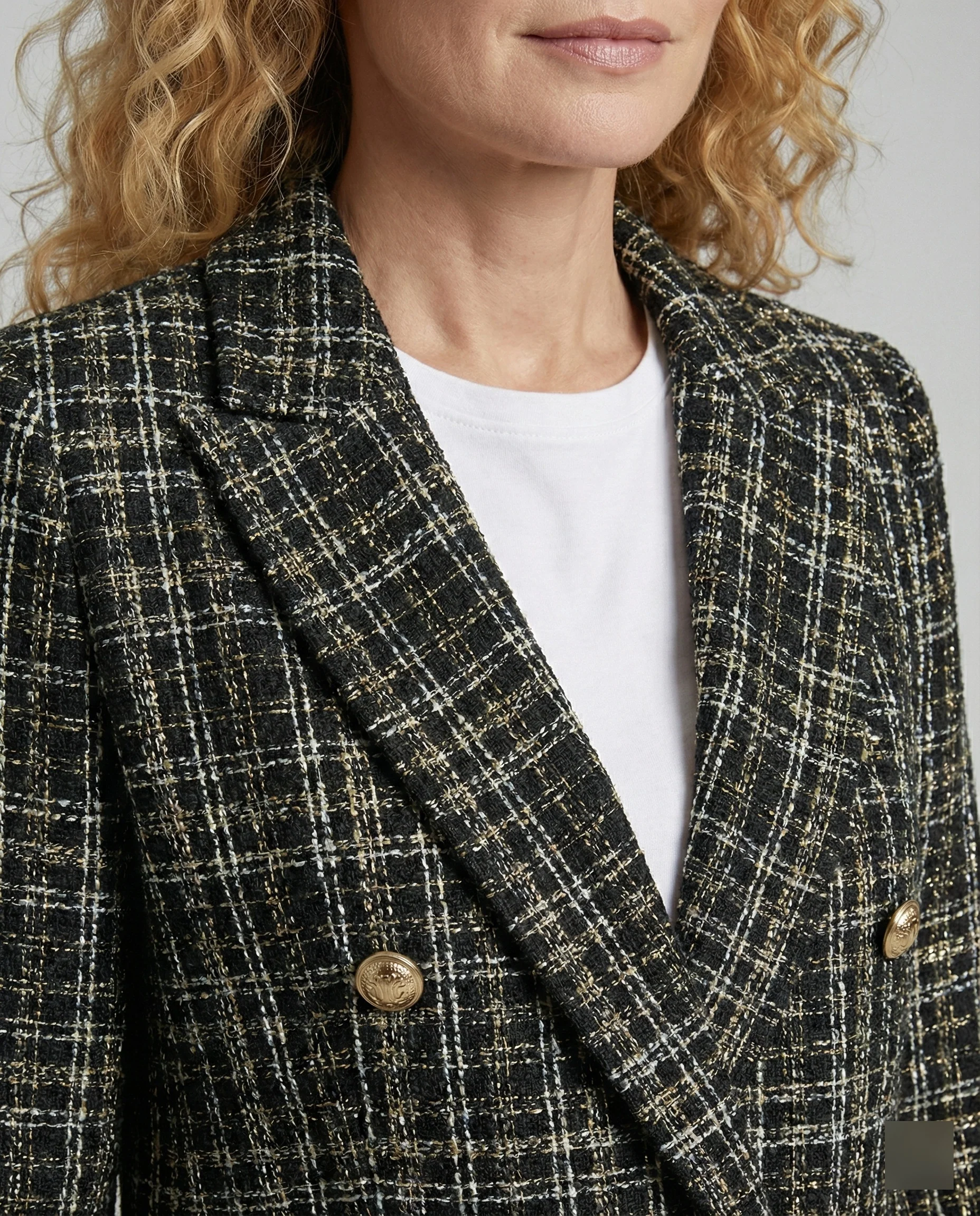 Damen Tweed-Blazer mit Doppelknopfleiste - Image 4