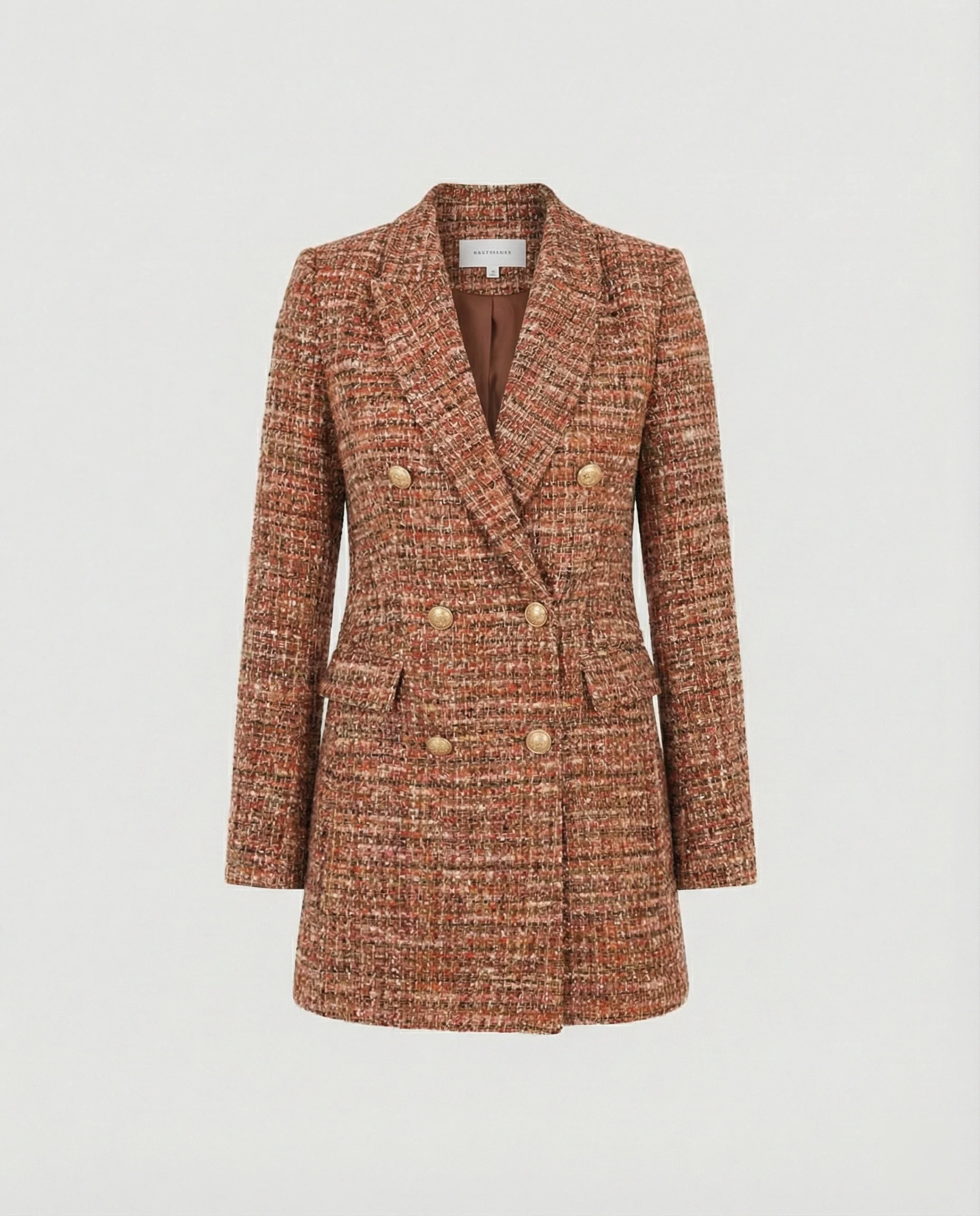 Damen Tweed-Blazer mit Doppelknopfleiste - Image 6