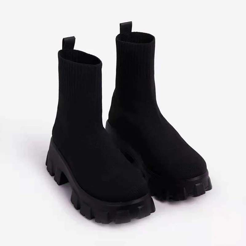Damen Strumpfstiefel mit dämpfender Sohle und elastischem Knöchelbereich Heidi Mode - Image 6