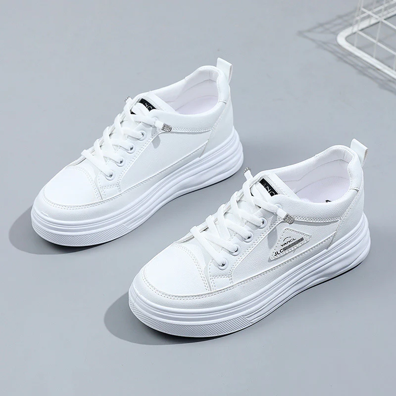 Damen stylische Plateau-Sneaker mit atmungsaktivem Obermaterial und rutschfester Sohle Heidi Mode - Image 7
