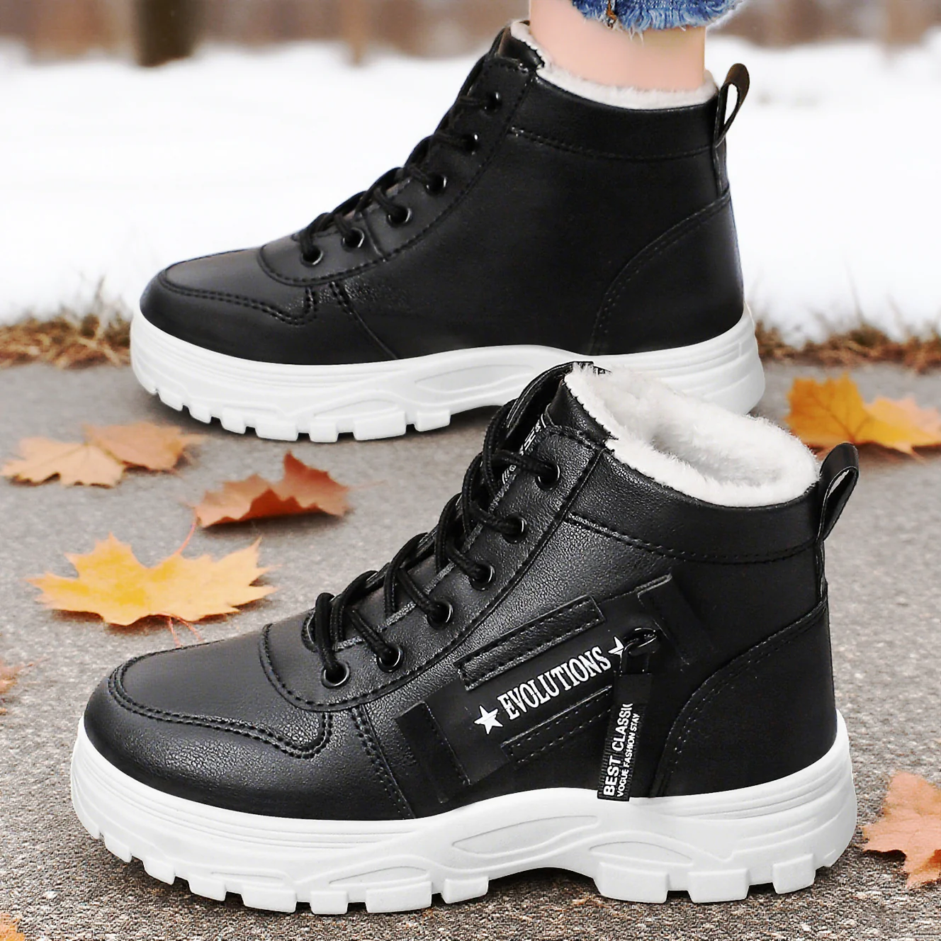 Damen Stylische und isolierte Winterstiefel mit rutschfester Sohle Heidi Mode - Image 3