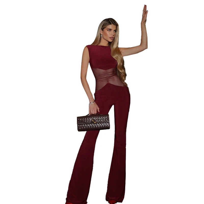 Damen Stylischer Jumpsuit mit Innovativem Taillierten Design und Figurbetonten Details Heidi-Mode - Image 5