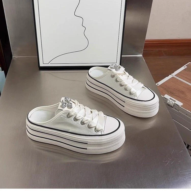 Damen Stylish Plattform-Sneaker mit satiniertem Obermaterial Heidi Mode - Image 7