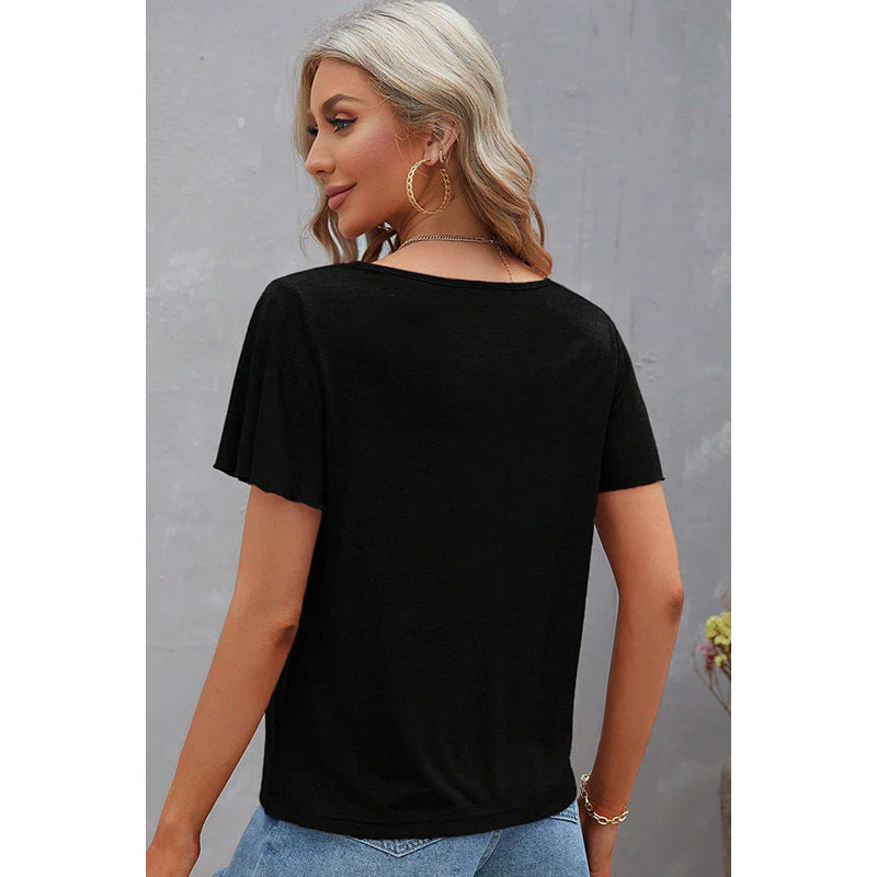Damen T-Shirt mit Modernem Schnitt und Modischen Schnittdetails Heidi-Mode - Image 2