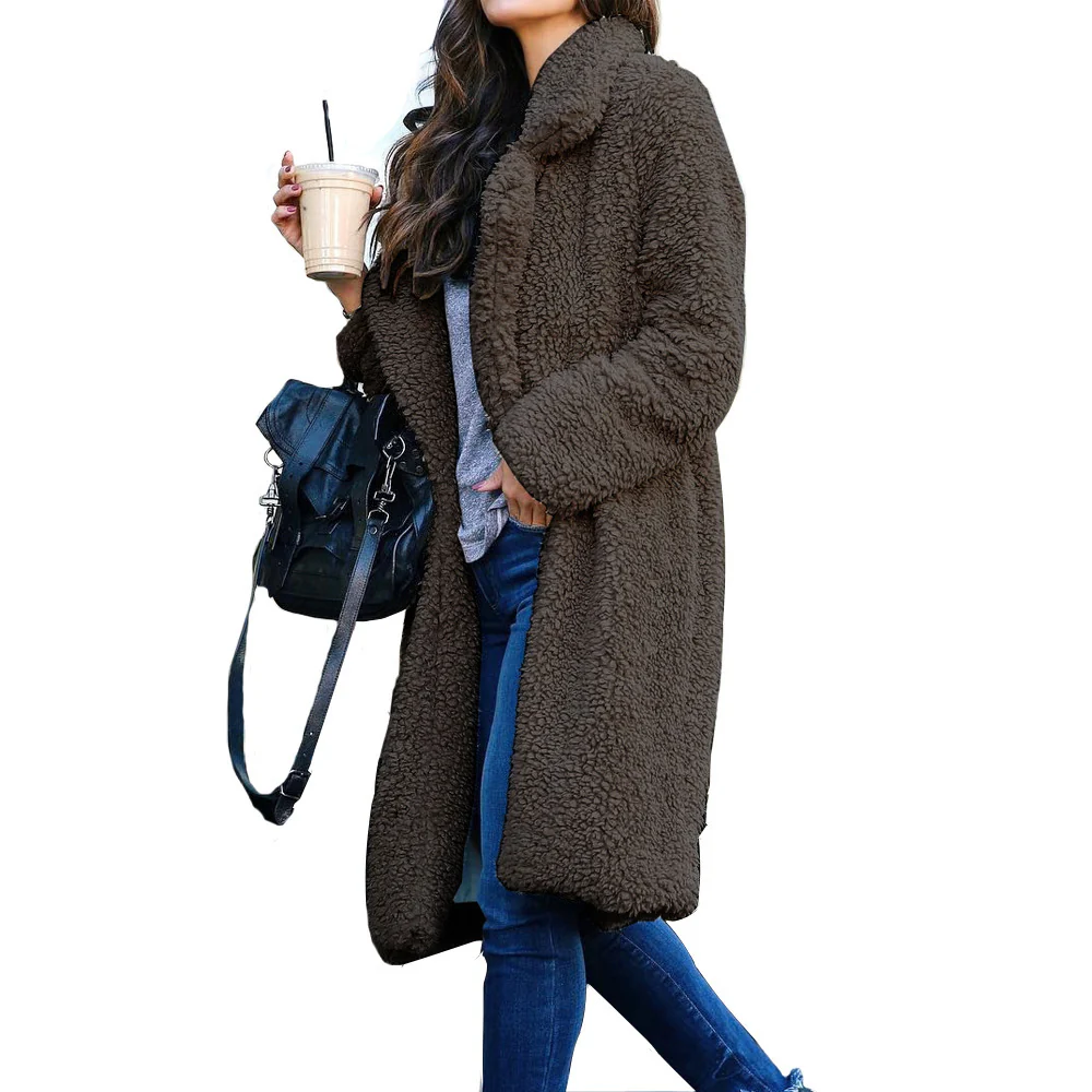 Damen Teddyfell Mantel Heidi-Mode - Image 11