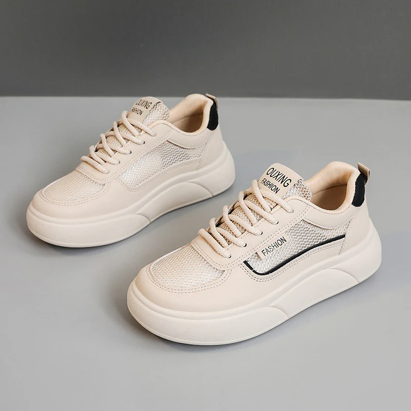 Damen Trend-Sneaker mit atmungsaktivem Mesh-Obermaterial und dämpfender Laufsohle Heidi Mode - Image 8