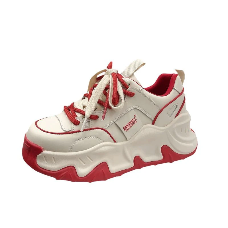 Damen trendige Chunky-Sneaker mit strapazierfähigem Obermaterial und markantem Profil Heidi Mode - Image 5