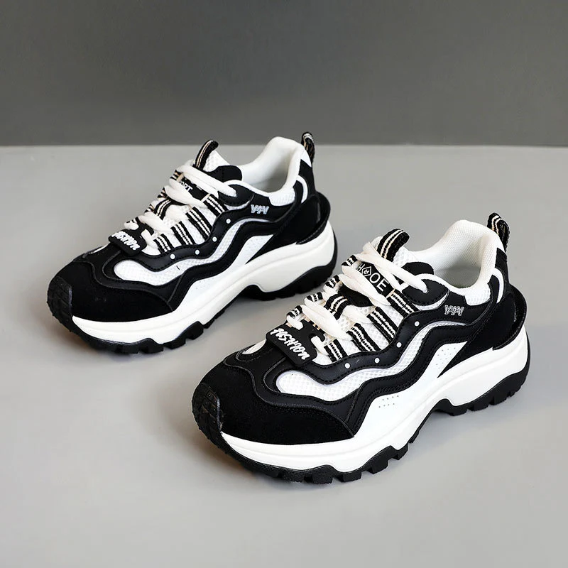 Damen trendige Chunky Sneakers mit atmungsaktivem Mesh und stabiler Sohle Heidi Mode - Image 3