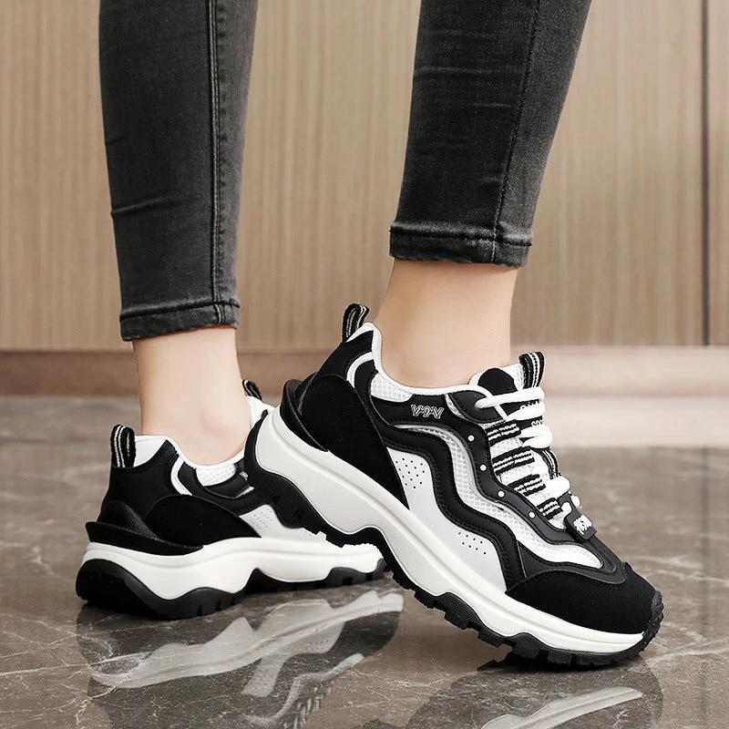 Damen trendige Chunky Sneakers mit atmungsaktivem Mesh und stabiler Sohle Heidi Mode - Image 4