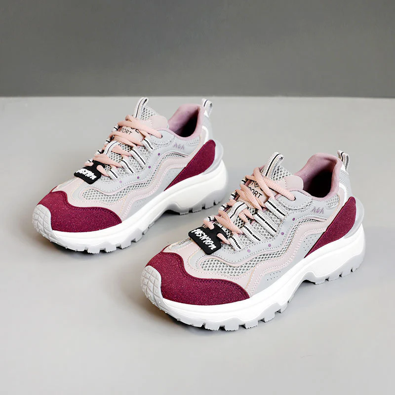 Damen trendige Chunky Sneakers mit atmungsaktivem Mesh und stabiler Sohle Heidi Mode - Image 7