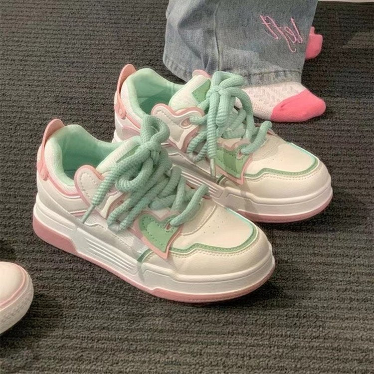 Damen Trendige Chunky Sneakers mit atmungsaktivem Obermaterial und einzigartigem Design Heidi Mode - Image 2