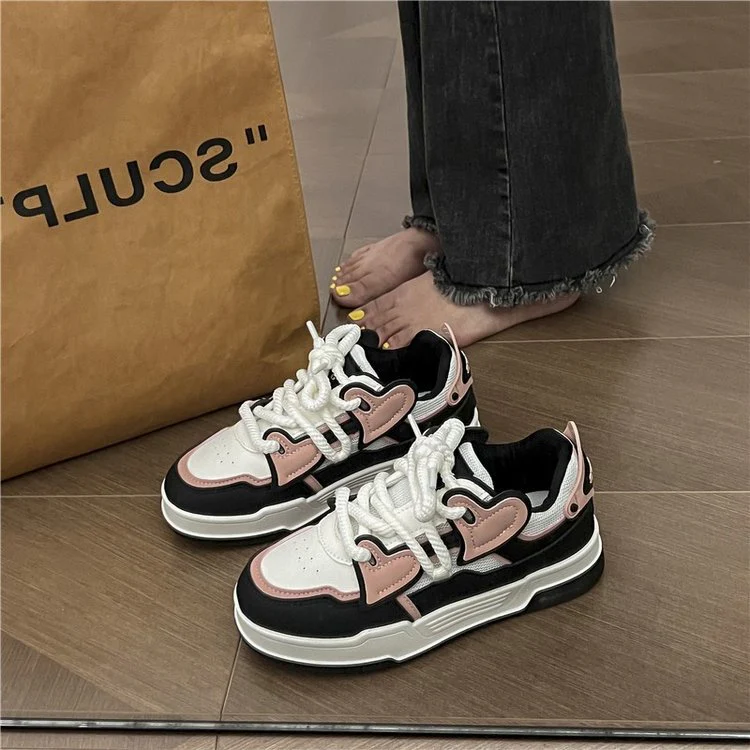 Damen Trendige Chunky Sneakers mit atmungsaktivem Obermaterial und einzigartigem Design Heidi Mode - Image 3