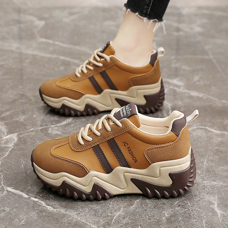 Damen Trendige Chunky Sneakers mit dämpfendem Sohlenprofil Heidi Mode - Image 3