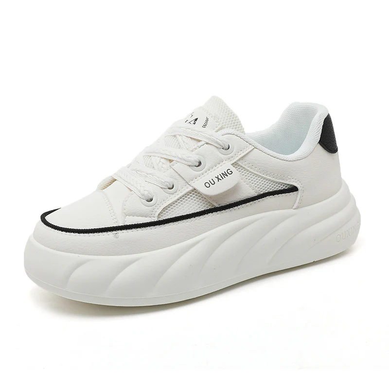 Damen trendige Chunky Sneakers mit hochgezogener Sohle und atmungsaktivem Obermaterial Heidi Mode - Image 5