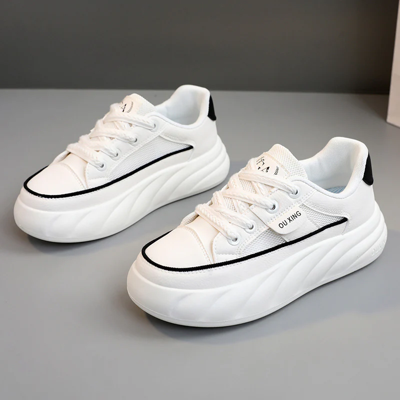 Damen trendige Chunky Sneakers mit hochgezogener Sohle und atmungsaktivem Obermaterial Heidi Mode - Image 7