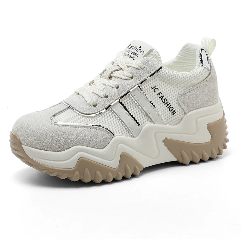 Damen Trendige Chunky Sneakers mit stabiler Gummisohle und atmungsaktivem Obermaterial Heidi Mode - Image 5