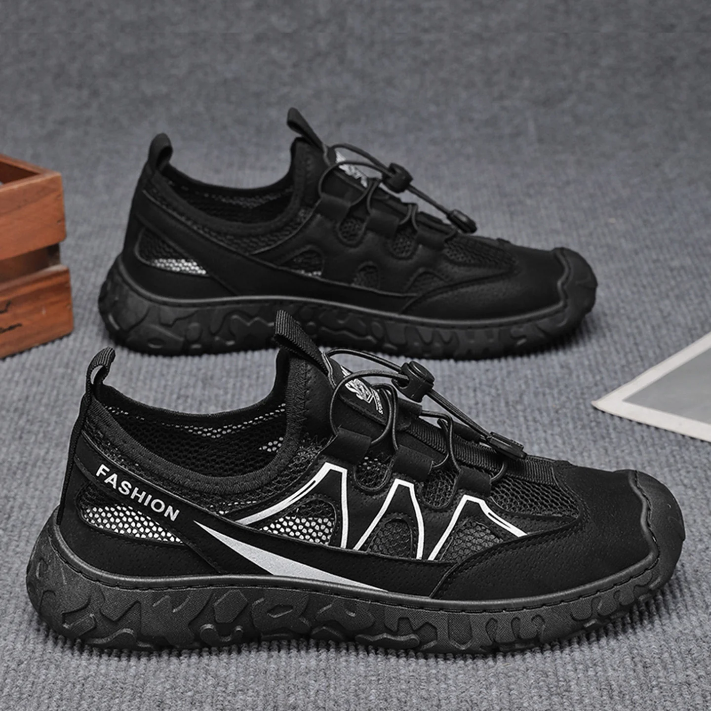 Damen Trendige Freizeit Sneaker mit atmungsaktivem Mesh-Obermaterial und rutschfester Sohle Heidi Mode - Image 3