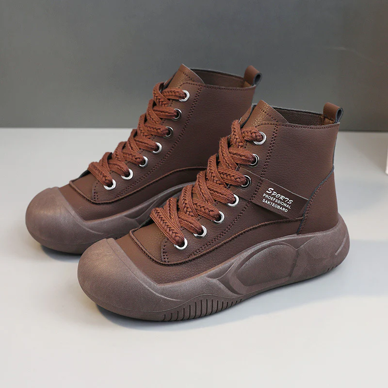 Damen trendige High-Top Sneakers mit rutschfester Sohle und atmungsaktivem Obermaterial Heidi Mode - Image 6