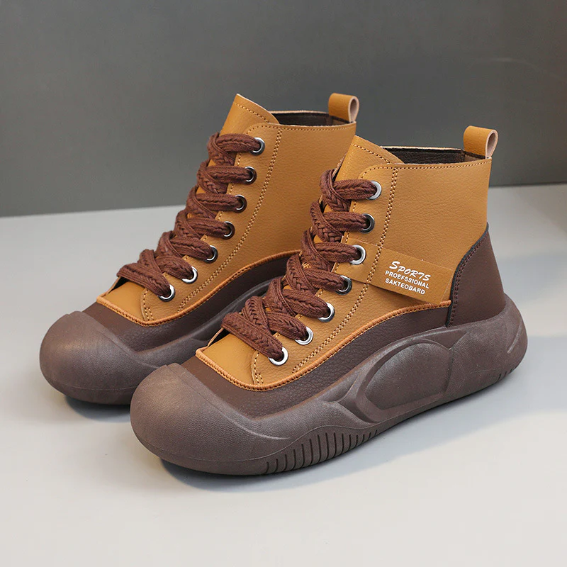 Damen trendige High-Top Sneakers mit rutschfester Sohle und atmungsaktivem Obermaterial Heidi Mode - Image 7