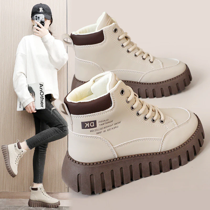 Damen Trendige High-Top Sneakers mit rutschfester Sohle und komfortabeler Dämpfung Heidi Mode - Image 2
