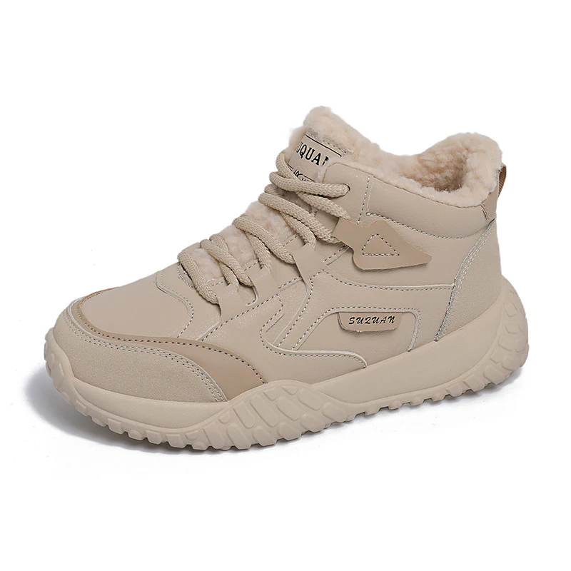 Damen trendige High-Top Sneakers mit weichem Fleece-Futter und rutschfester Laufsohle Heidi Mode - Image 5