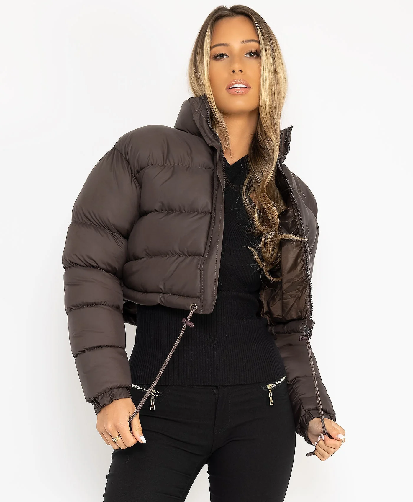 Damen trendige kurze Steppjacke Heidi-Mode - Image 10