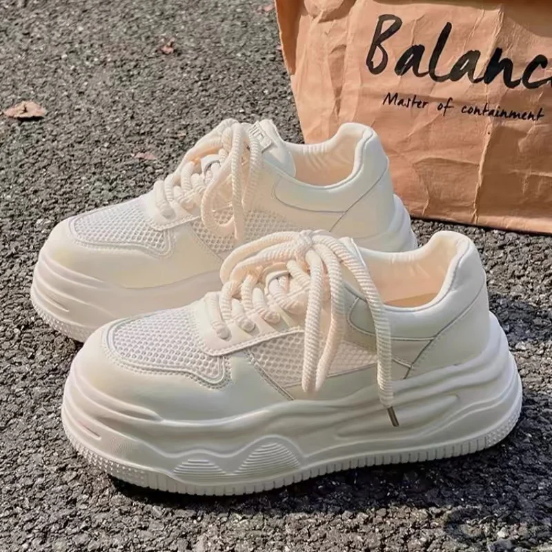 Damen Trendige Plateau-Sneaker mit atmungsaktivem Obermaterial Heidi Mode - Image 4