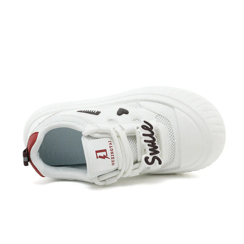 Damen Trendige Plateau-Sneaker mit buntem Schriftzug Heidi Mode - Image 2