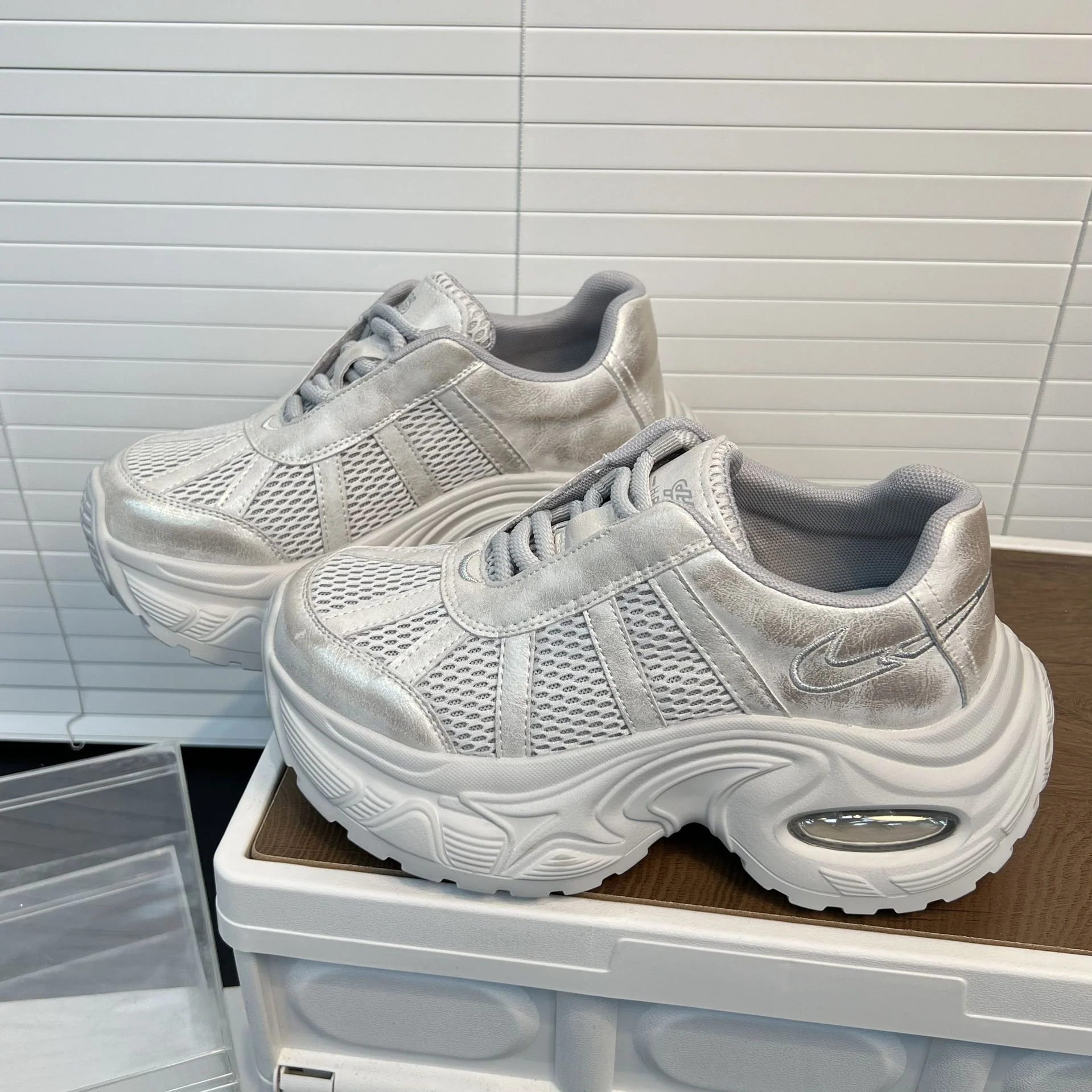 Damen Trendige Plateau Sneakers Heidi Mode - Image 2