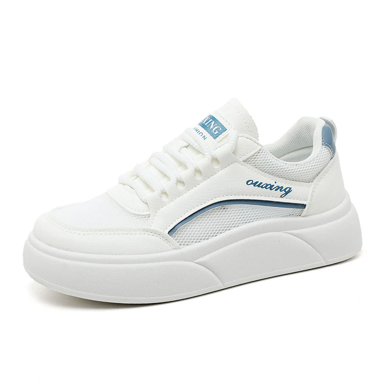 Damen trendige Plateau Sneakers mit atmungsaktiver Mesh-Oberfläche und dämpfendem Sohlenprofil Heidi Mode - Image 5