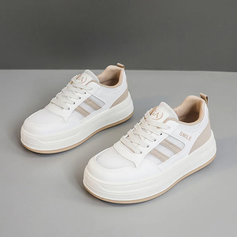 Damen trendige Plateausneaker mit atmungsaktiver Mesh-Oberfläche und dämpfender Sohle Heidi Mode - Image 6