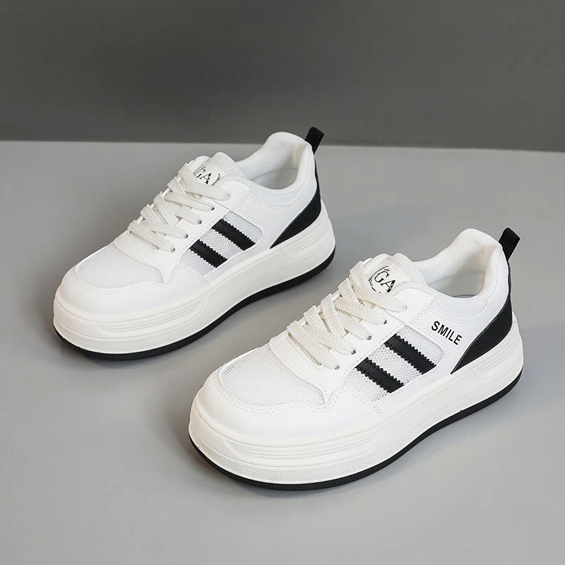 Damen trendige Plateausneaker mit atmungsaktiver Mesh-Oberfläche und dämpfender Sohle Heidi Mode - Image 8