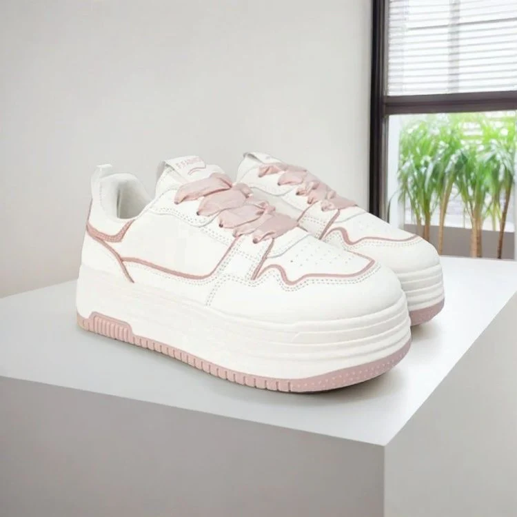 Damen Trendige Plattform-Sneaker mit eleganter Kontur und rutschfester Sohle Heidi Mode - Image 2