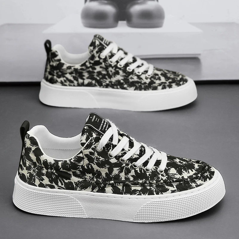 Damen Trendige Sneaker im floralen Design Heidi Mode - Image 3