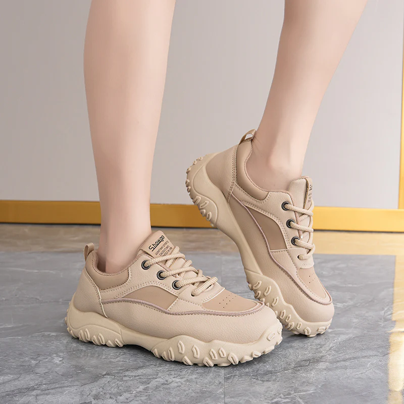 Damen trendige Sneaker mit robustem Profil und atmungsaktiver Obermaterialstruktur Heidi Mode - Image 3